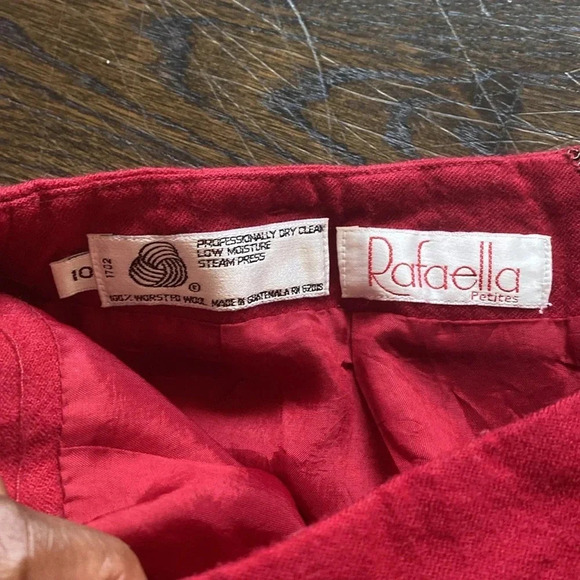 Rafaella Petite Red Skirt - Picture 2 of 2